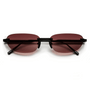 Rimless Oval / Burgundy Titanium & Gradient Red Lens - Shade Files