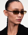 Rimless Parallel / Black & Gradient Brown Lens - Shade Files