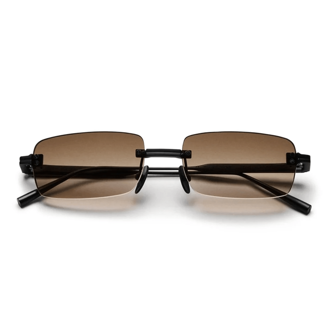 Rimless Parallel / Black & Gradient Brown Lens - Shade Files