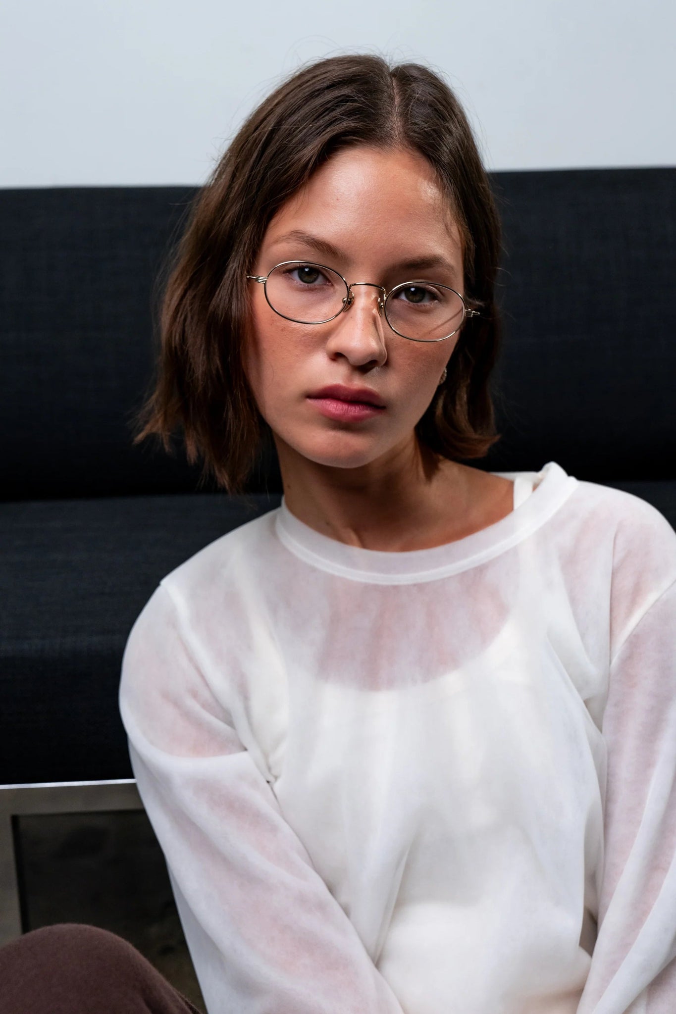 Rio Optical / Gold Titanium & Blue - Light Lens - Shade Files