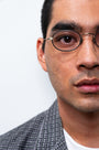 Rio Optical / Matte Black & Silver Titanium & Blue - Light Lens - Shade Files