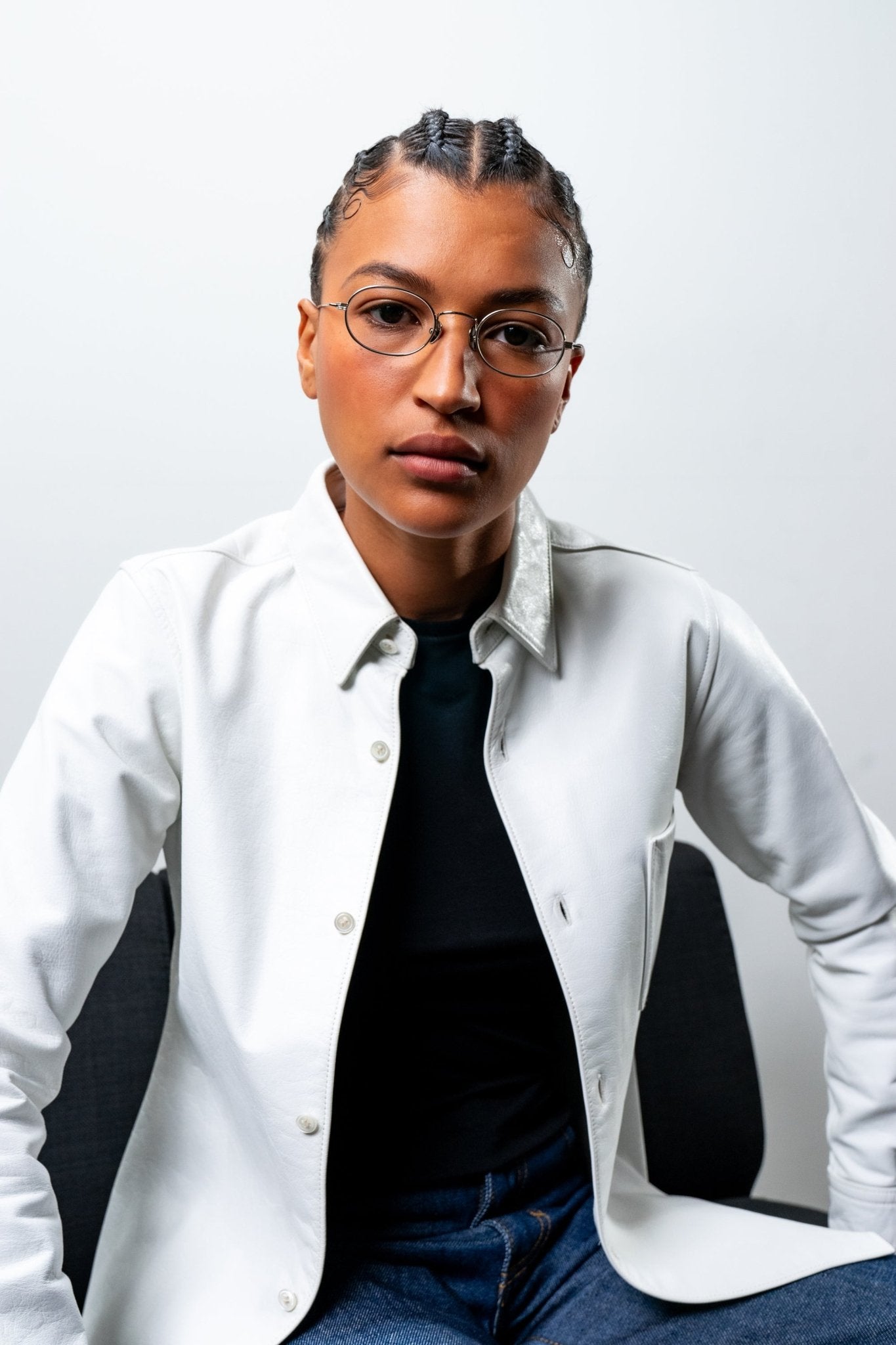 Rio Optical / Silver Titanium & Blue - Light Lens - Shade Files