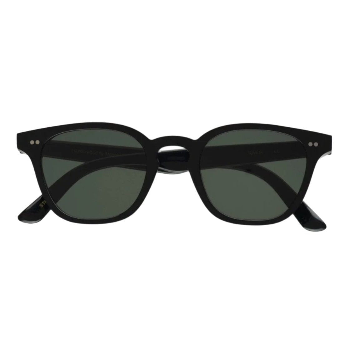 River / Black Acetate & Green Solid Lens - Shade Files