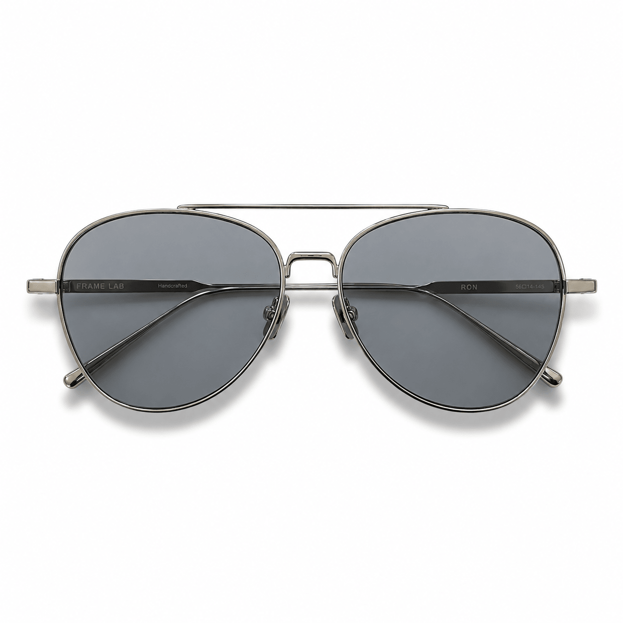 Ron / Silver Metal & Polarised Ice Blue Lens - Shade Files