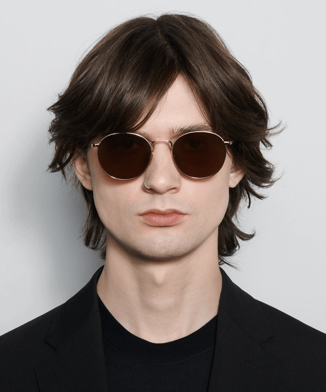 Round / Soft Gold & Brown Lens - Shade Files