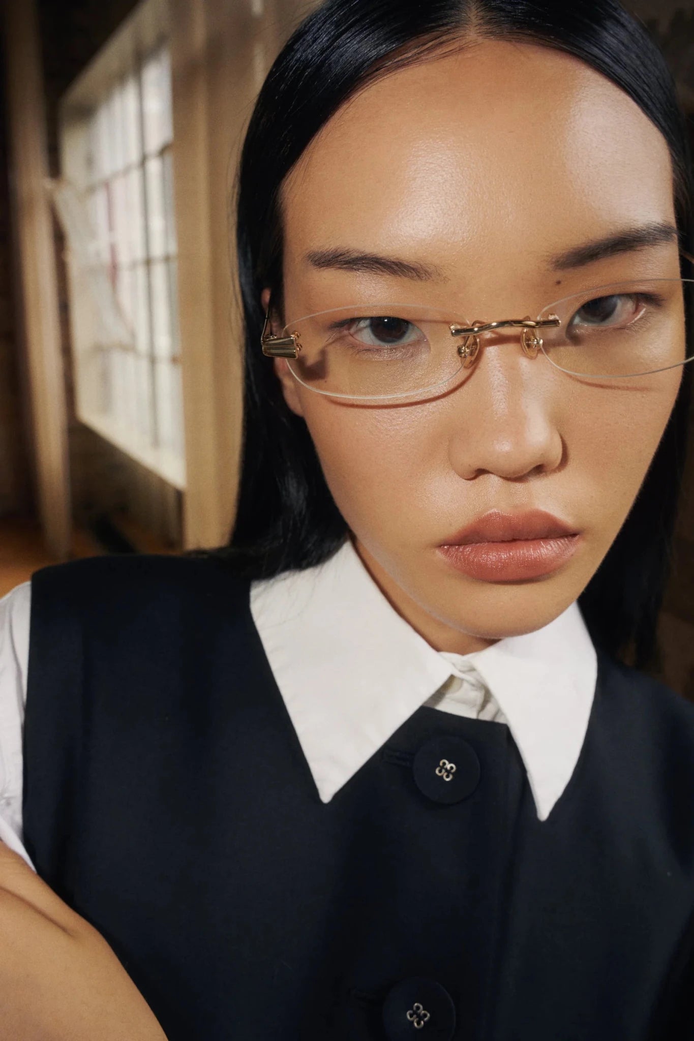 Rue / Gold Titanium & Blue - Light Lens - Shade Files