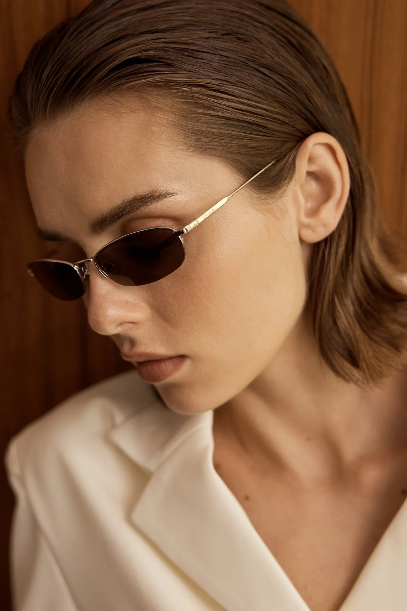 Selk / Silver Metal & Brown Lens - Shade Files