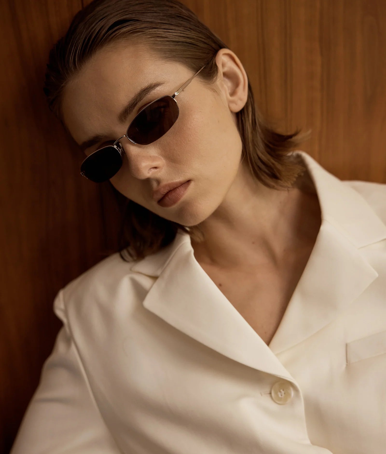 Selk / Silver Metal & Brown Lens - Shade Files