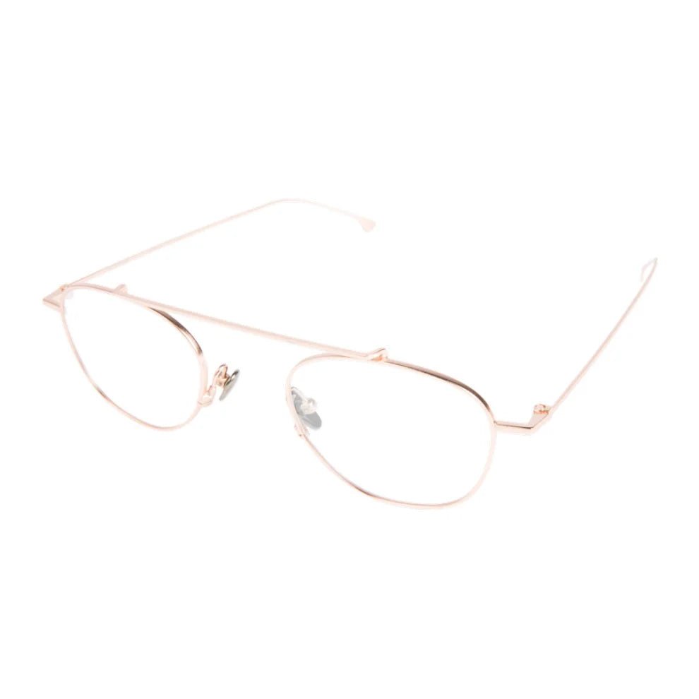 Sheldon Optical / Rose Gold Metal & Blue - Light Lens - Shade Files