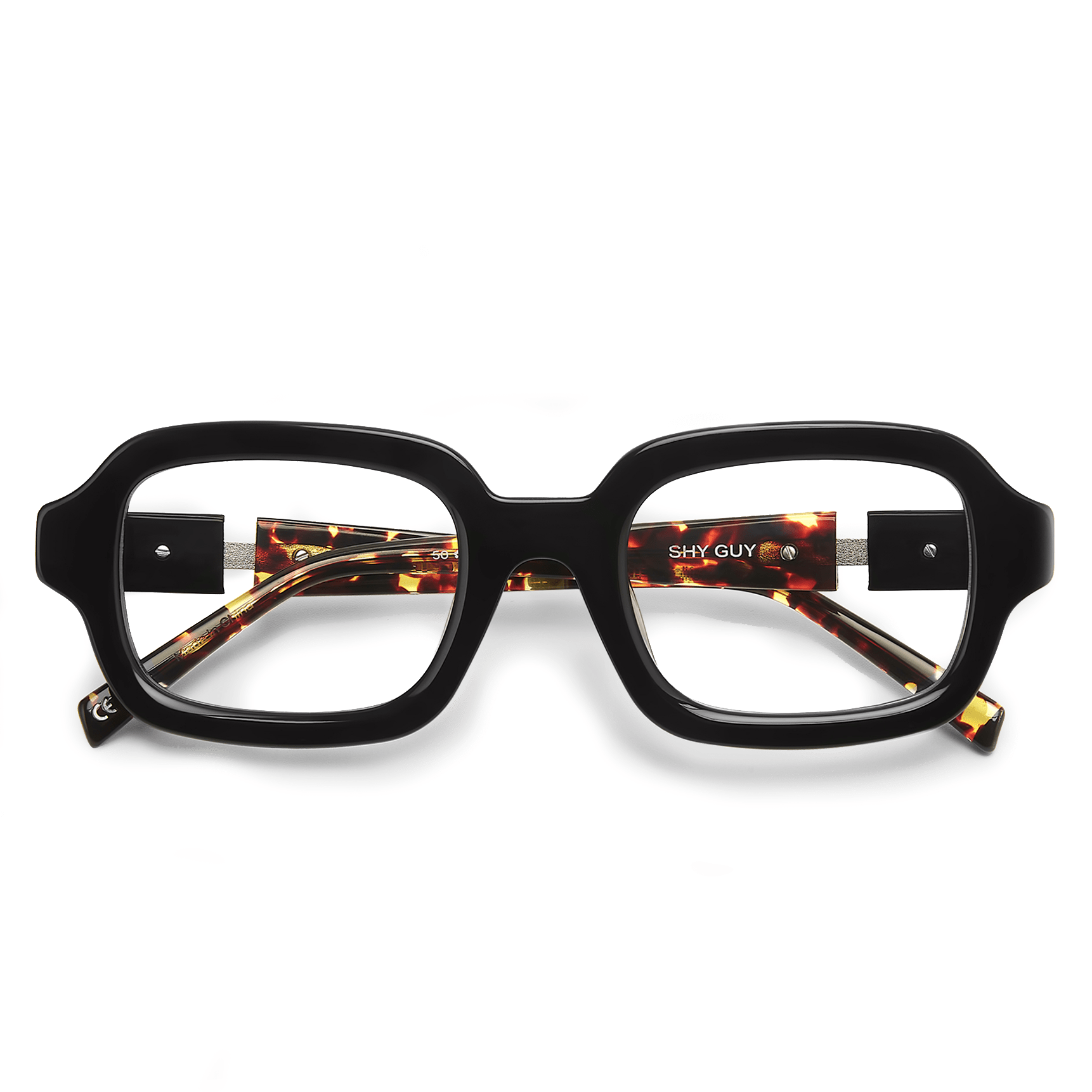 Shy Guy Optical / Black Tortoise & Blue - Light Lens - Shade Files
