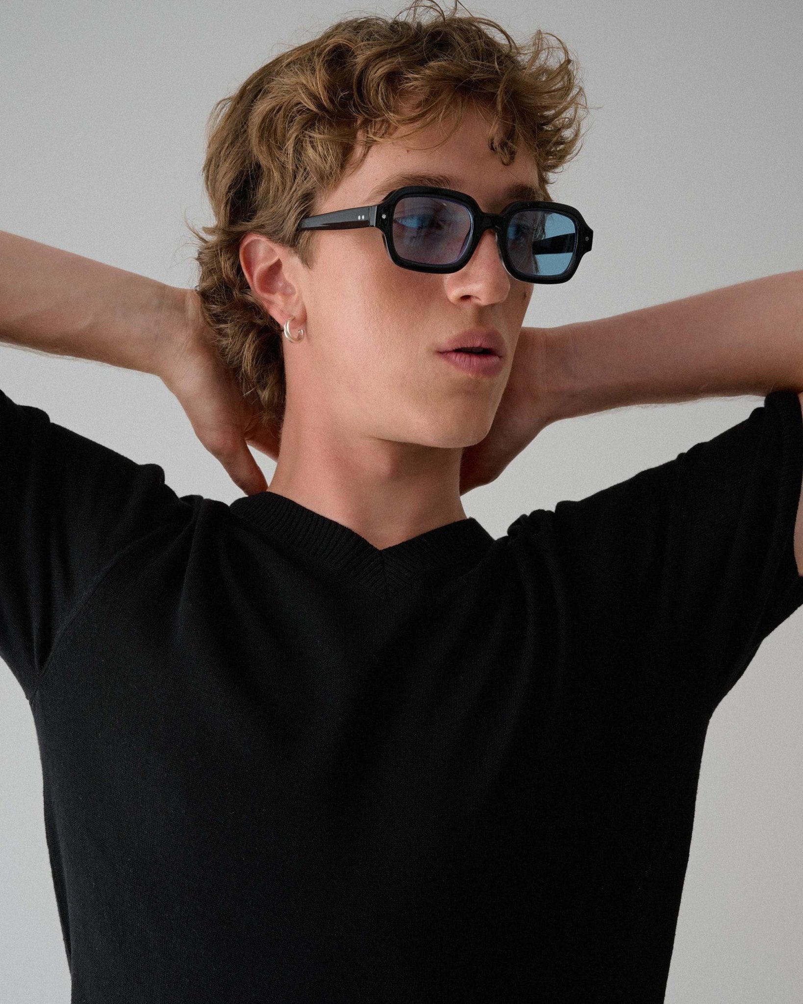 小物 SZADE Slade Elysium Double Black / Aqua Szade | Slade | Elysium Double Black & Aqua Lens Sunglasses
