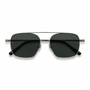 Stevie / Silver Metal & Polarised Green Lens - Shade Files