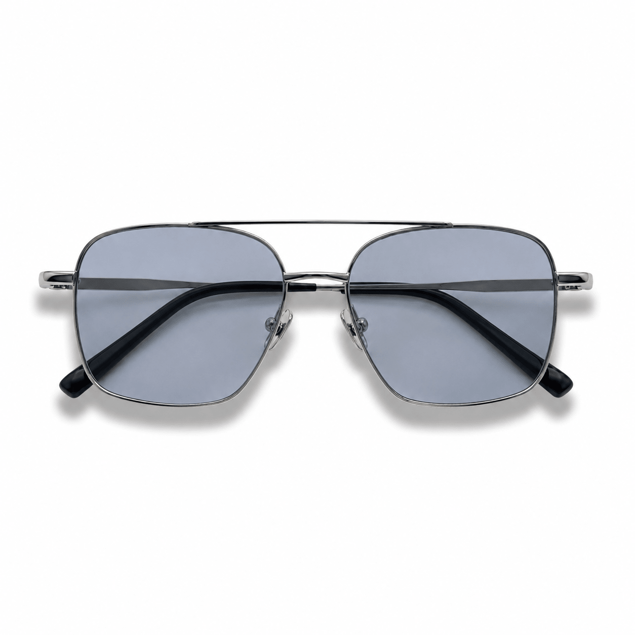 Stevie / Silver Metal & Polarised Ice Blue Lens - Shade Files