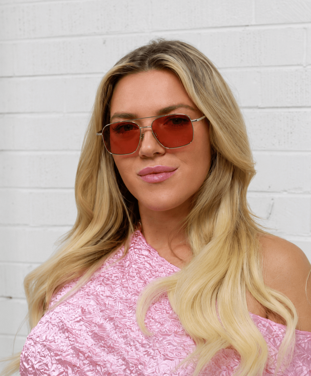 Stevie / Silver Metal & Polarised Rose Lens - Shade Files