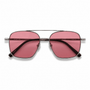 Stevie / Silver Metal & Polarised Rose Lens - Shade Files