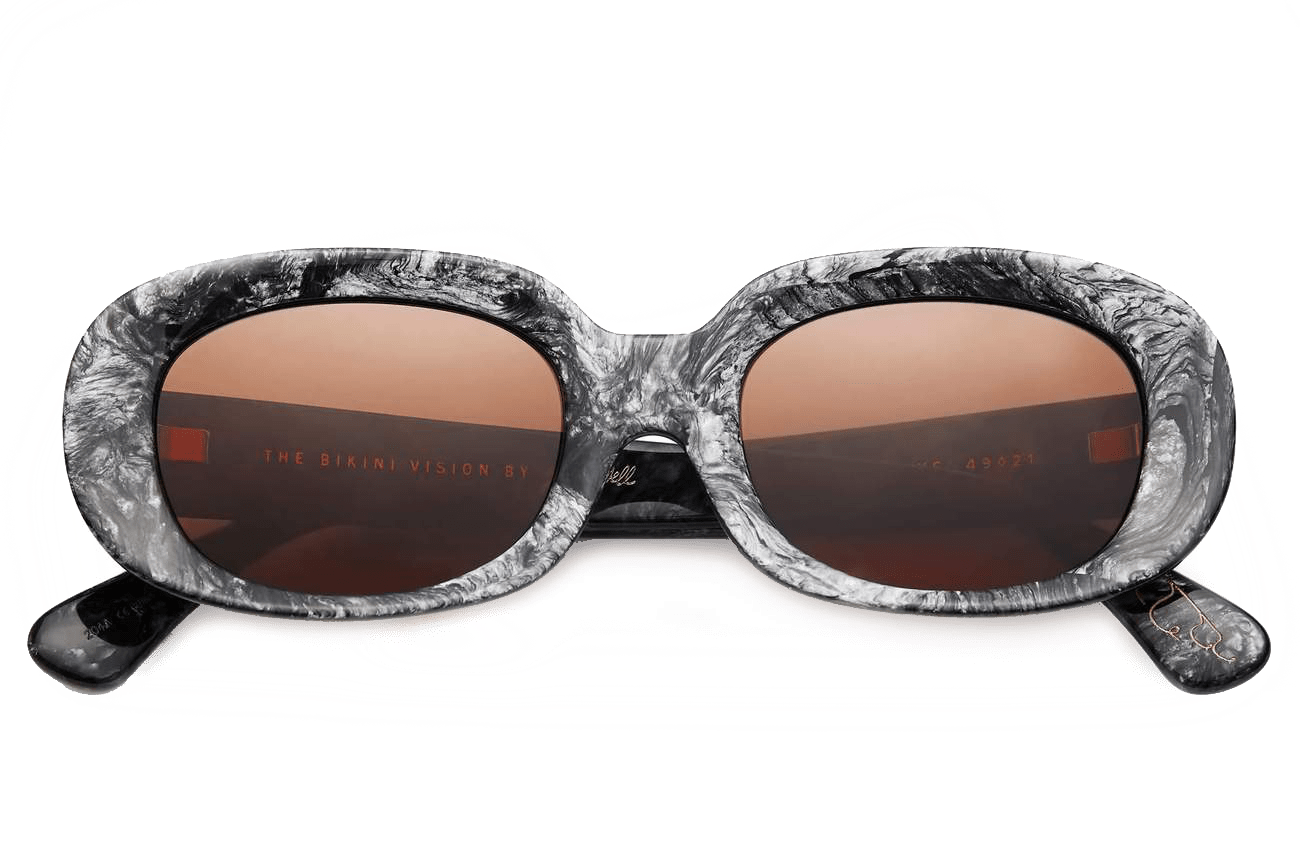 The Bikini Vision / Grey Marble Bio & Amber Lens - Shade Files