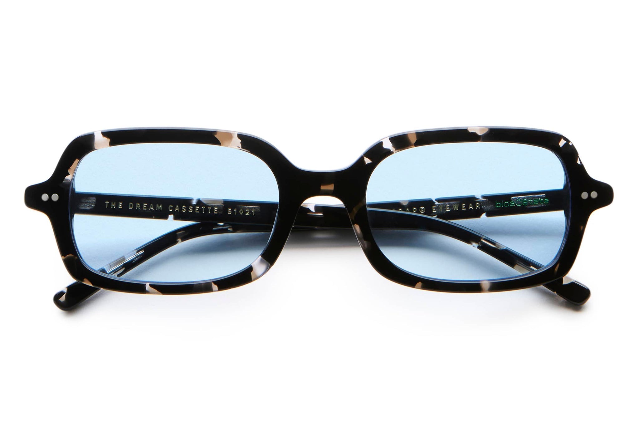 The Dream Cassette / Black Tortoise Bio & Blue Tint Lens - Shade Files