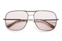 The Glass Bubble / Polished Silver & Espresso Tortoise Bio & Lilac Wash Lens - Shade Files