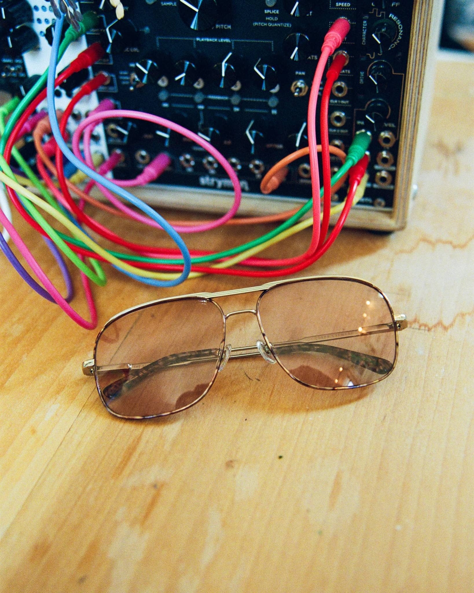 The Glass Bubble / Polished Silver & Espresso Tortoise Bio & Lilac Wash Lens - Shade Files