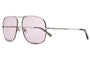 The Glass Bubble / Polished Silver & Espresso Tortoise Bio & Lilac Wash Lens - Shade Files