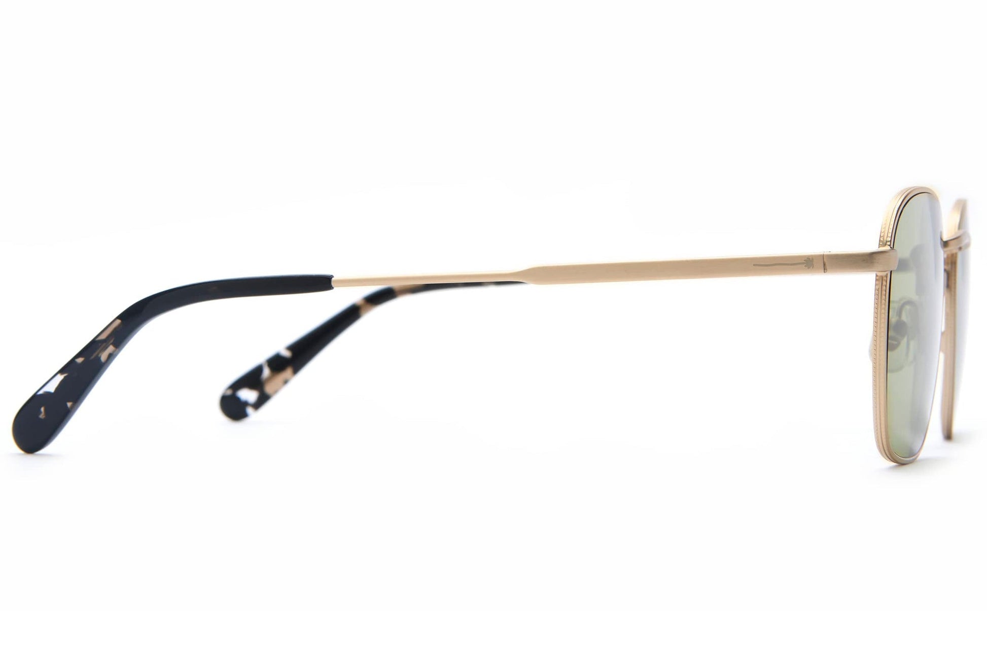 The Groove Pilot / Matte White Gold & Black Tortoise Bio & Moss Lens - Shade Files