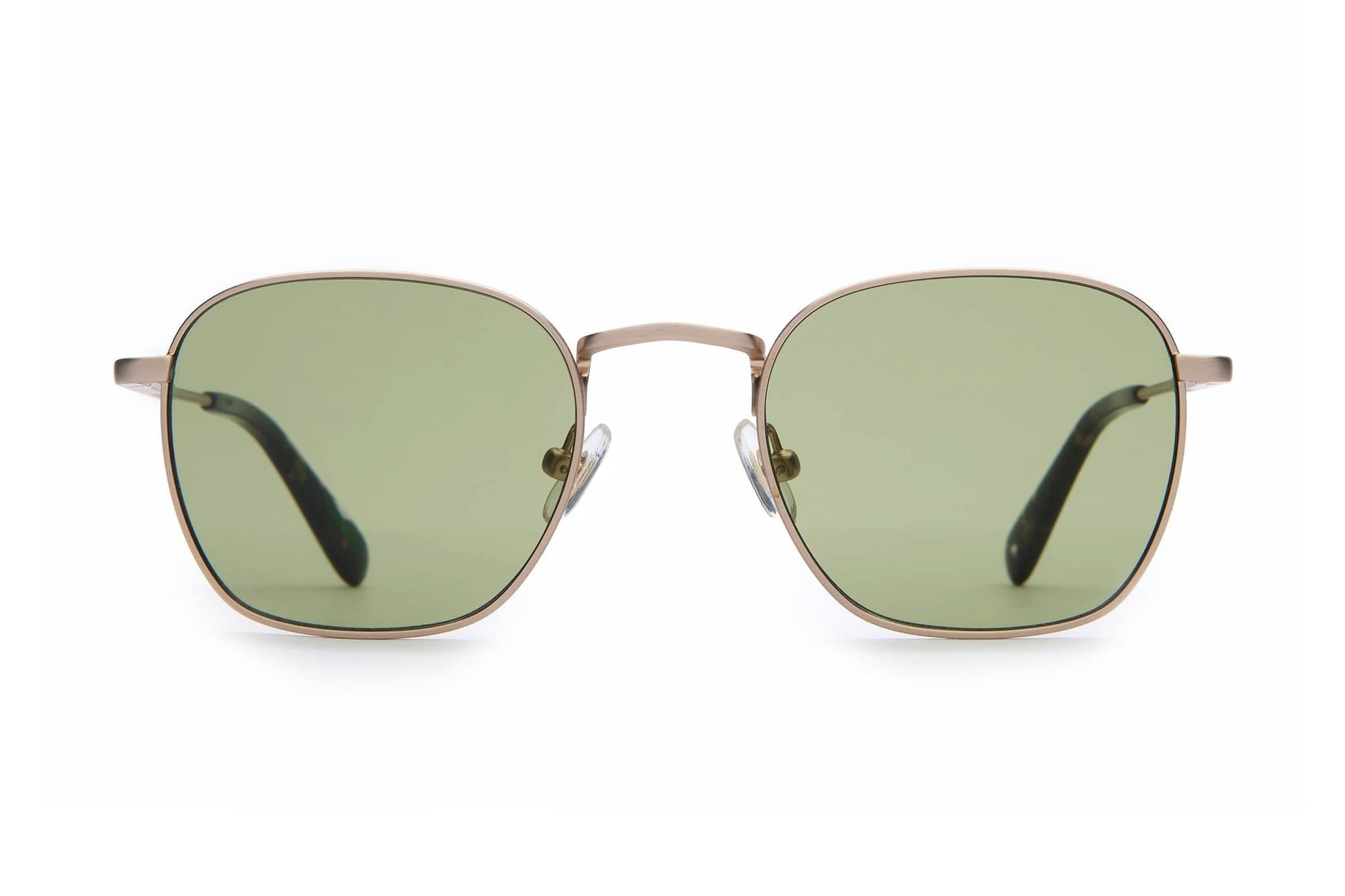 The Groove Pilot / Matte White Gold & Black Tortoise Bio & Moss Lens - Shade Files