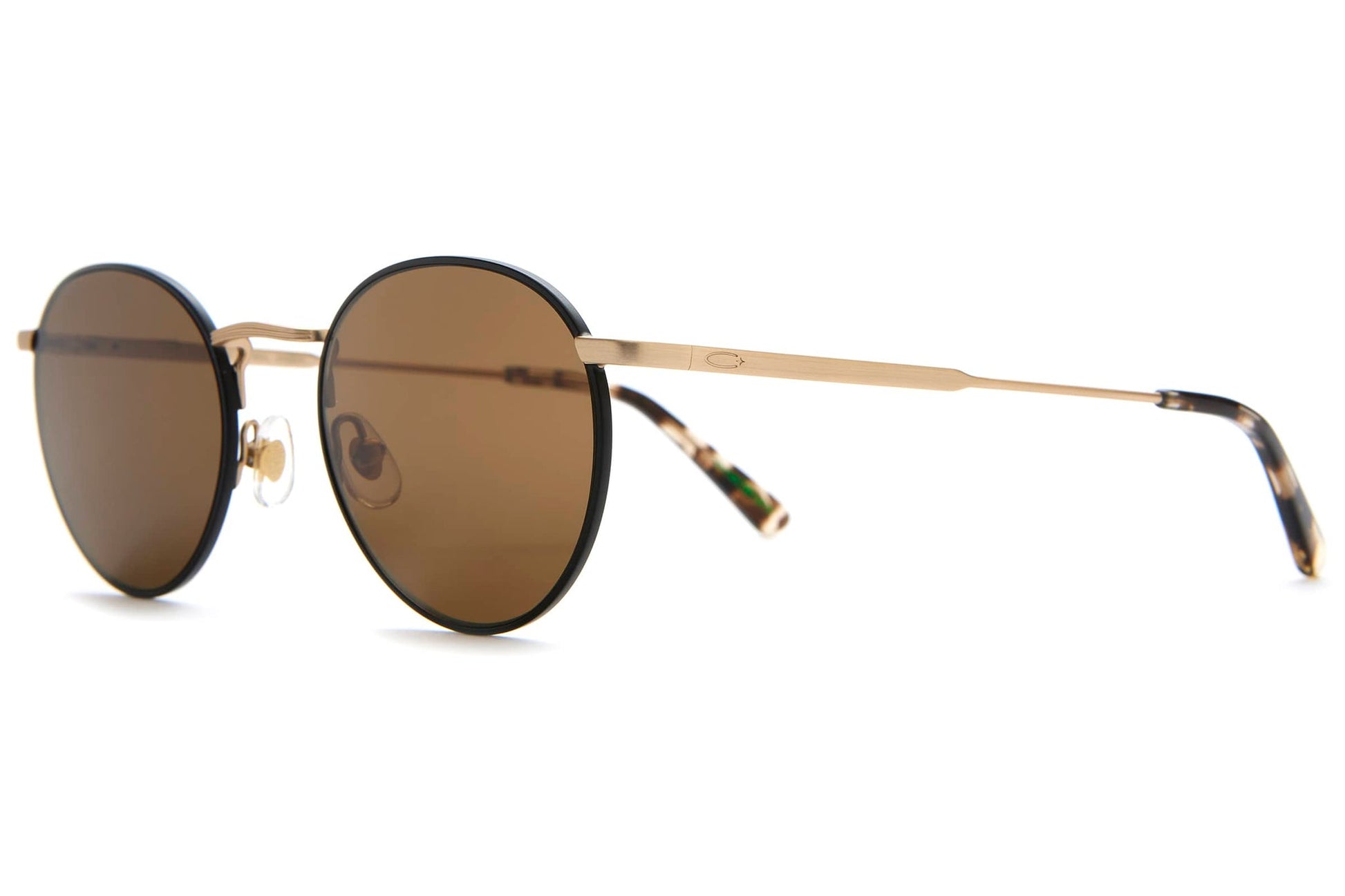 The Tuff Patrol / Matte Gold Black Rims Desert Tortoise Bio & Polarised Bronze Lens - Shade Files