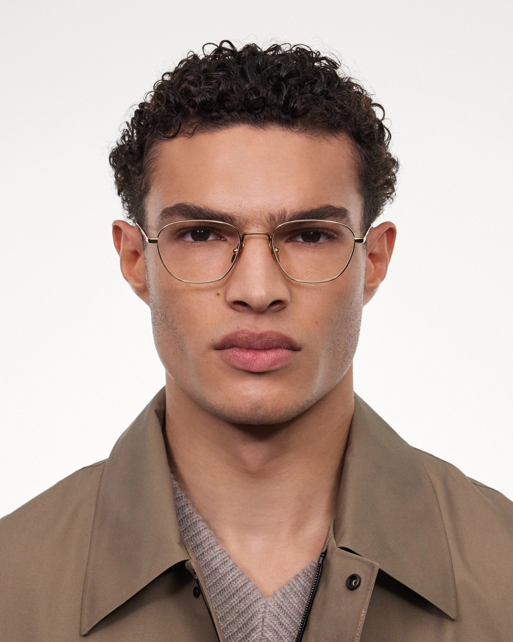 Titan Polygon Optical / Gold Titanium & Clear Lens - Shade Files