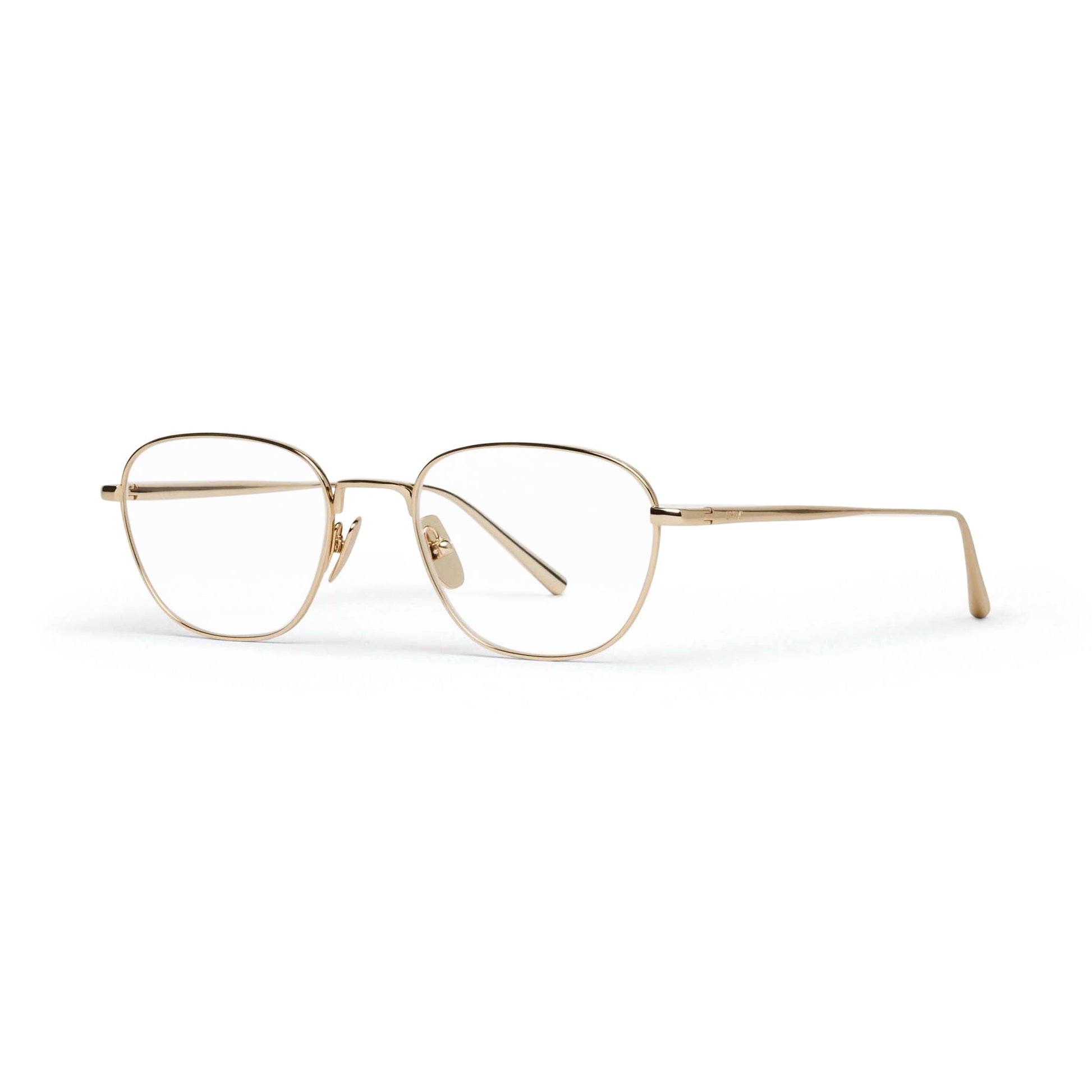 Titan Polygon Optical / Gold Titanium & Clear Lens - Shade Files