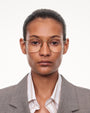 Titan Round Optical / Gold Titanium & Clear Lens - Shade Files