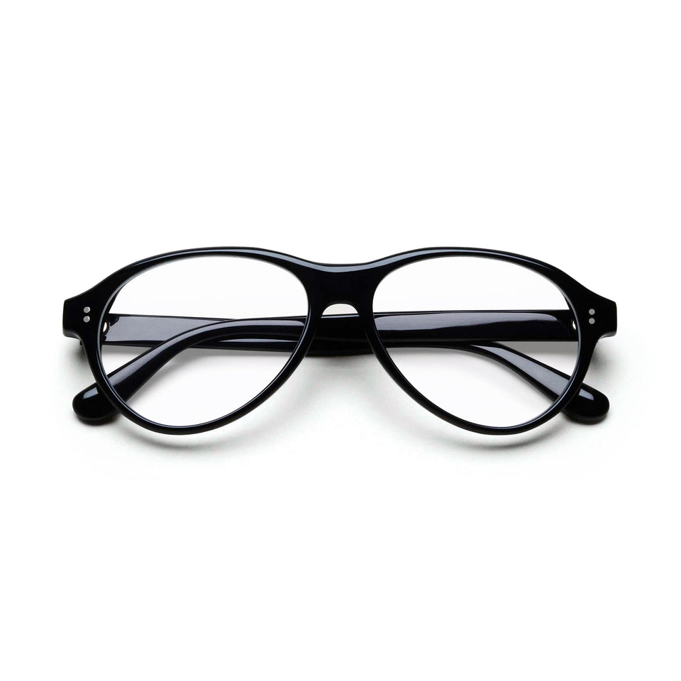 Tome Optical / Black Acetate & Clear Lens