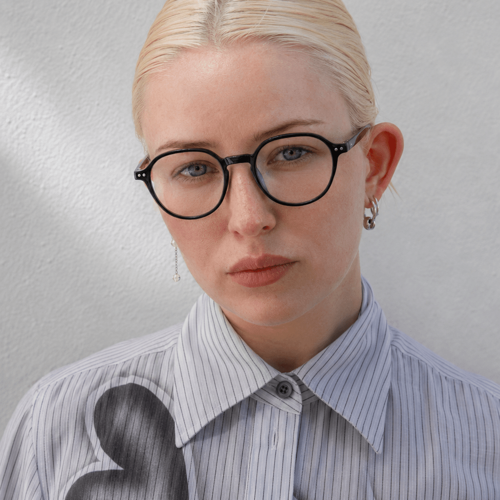 Tone Optical / Black Acetate and Metal & Clear Lens - Shade Files