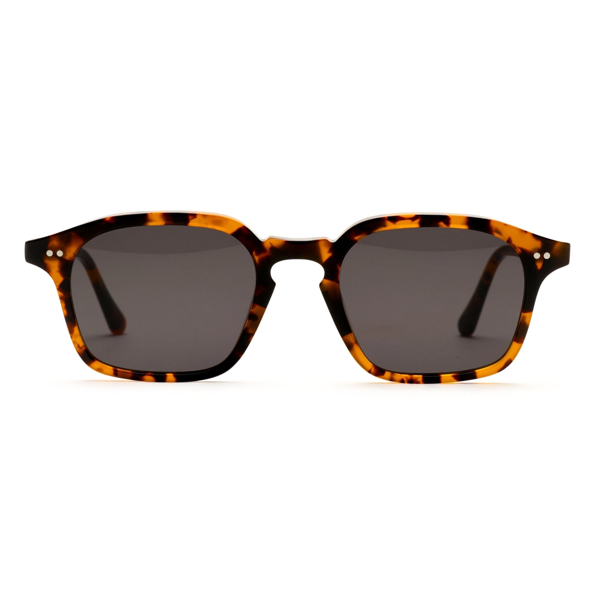 Verner / Havana Acetate & Grey Solid Lens - Shade Files
