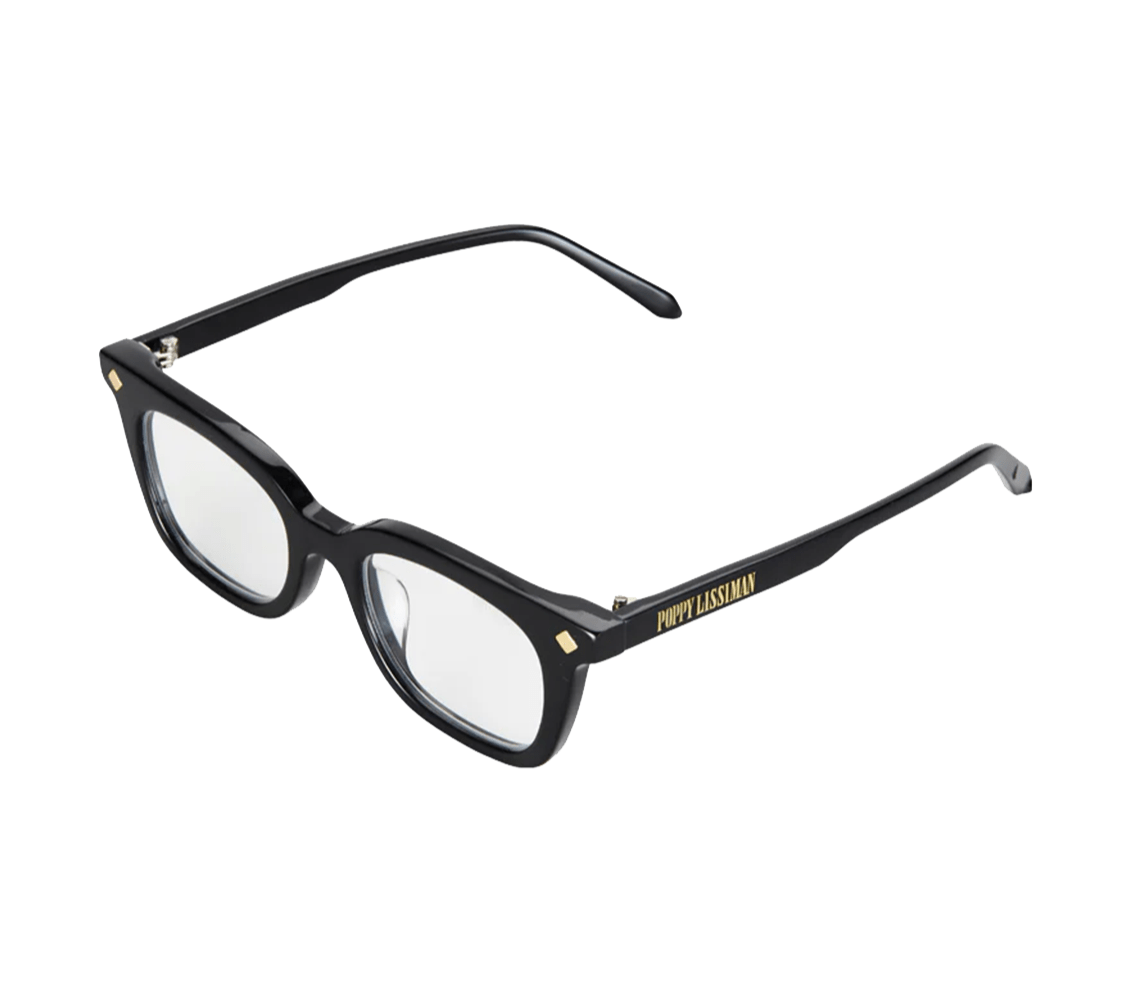 Vinny Optical / Black Acetate & Clear Blue - Light Lens - Shade Files