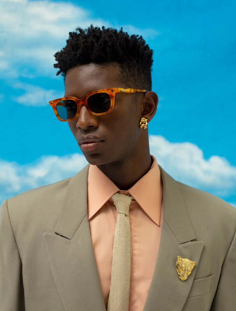 Vinny / Orange Torti & Teal Lens - Shade Files