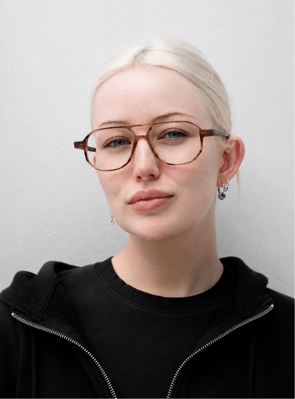 Walid Optical / Dual Brown Acetate & Clear Lens - Shade Files