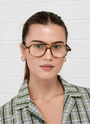 Walid Optical / Dual Brown Acetate & Clear Lens - Shade Files