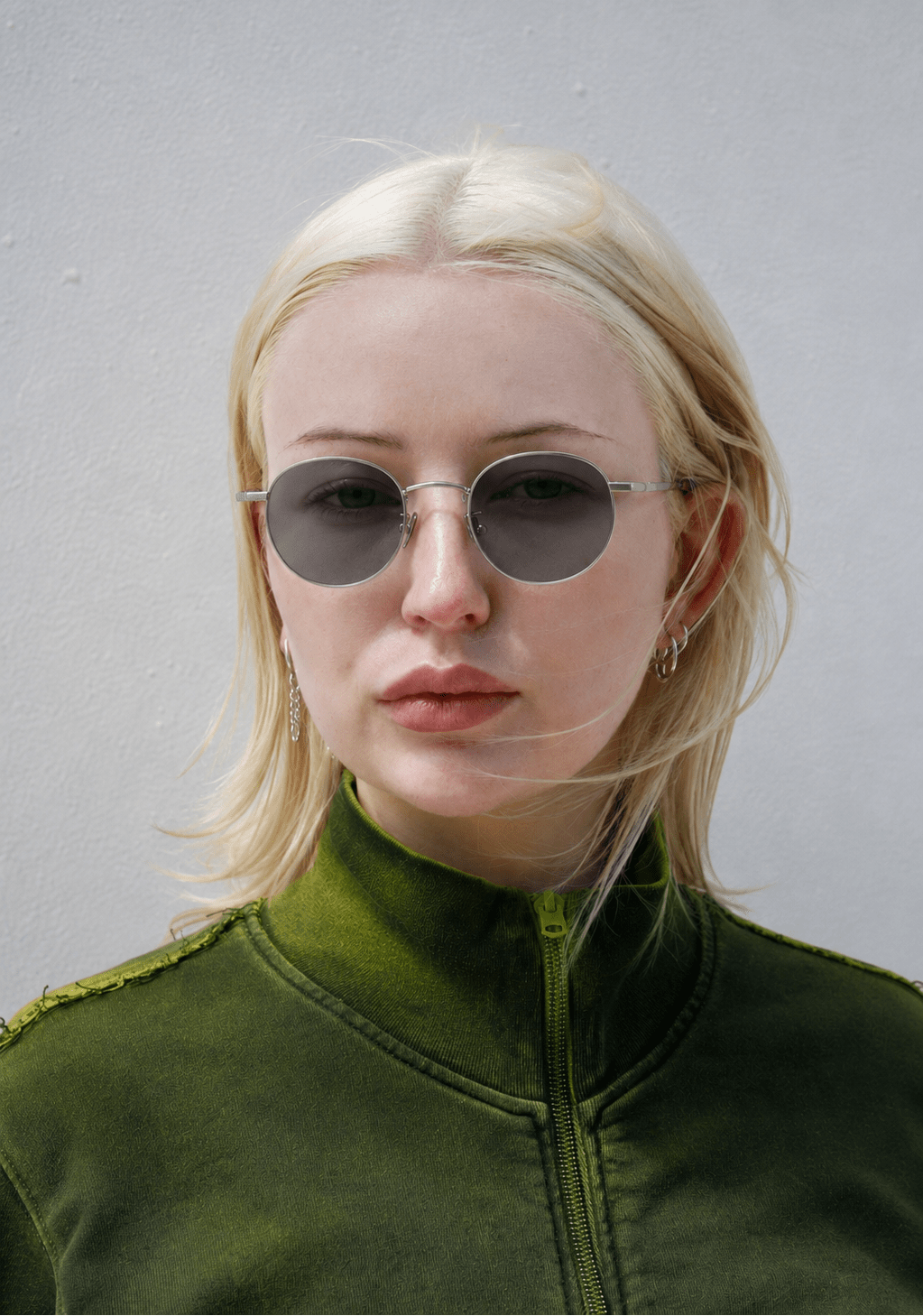 Wallis / Brushed Silver Metal & Polarised Ice Blue Lens - Shade Files