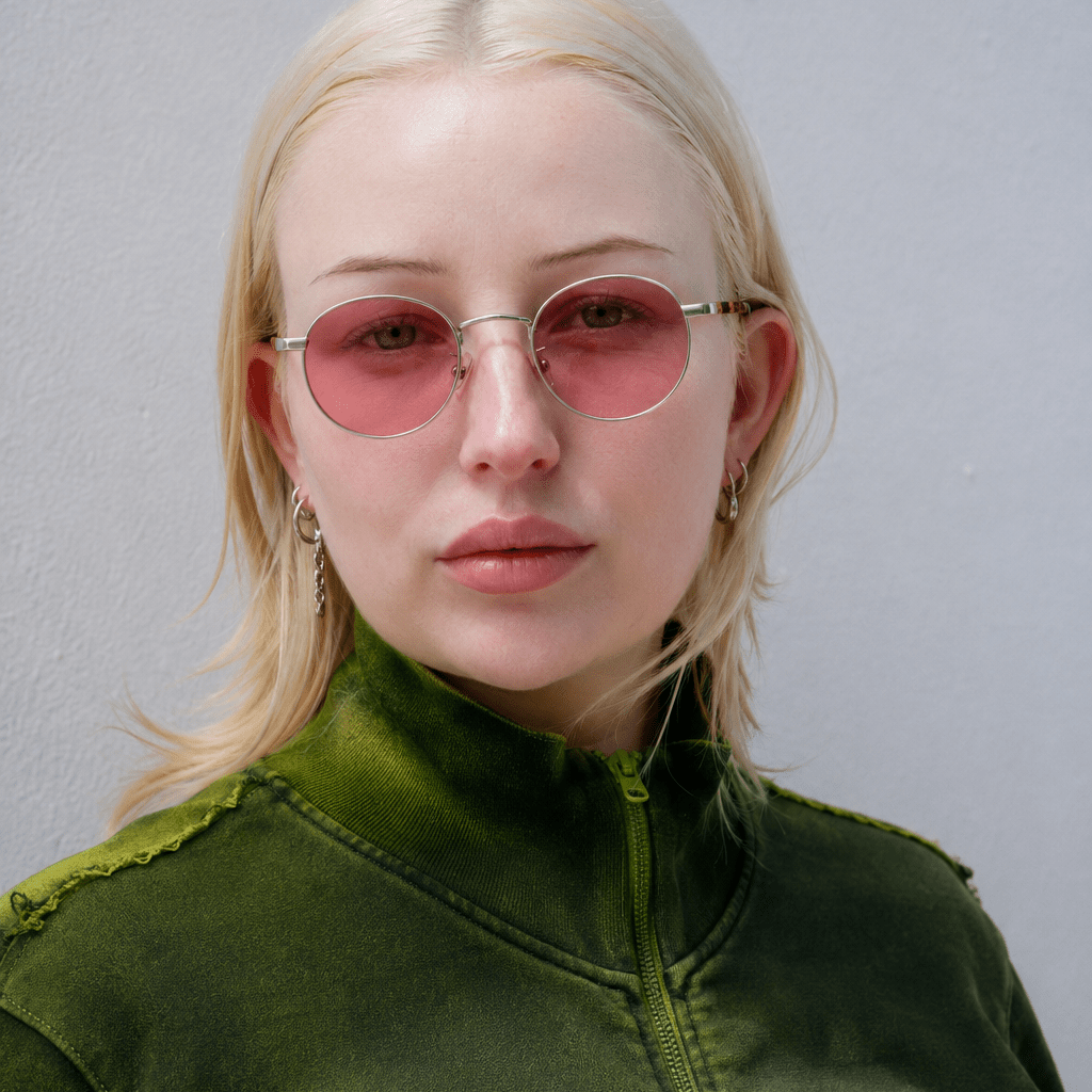 Wallis / Brushed Silver Metal & Polarised Rose Lens - Shade Files