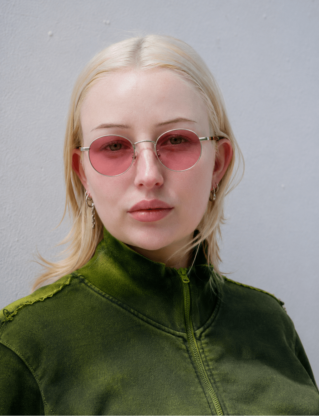 Wallis / Brushed Silver Metal & Polarised Rose Lens - Shade Files