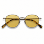 Wallis / Brushed Silver Metal & Polarised Warm Gold Lens - Shade Files
