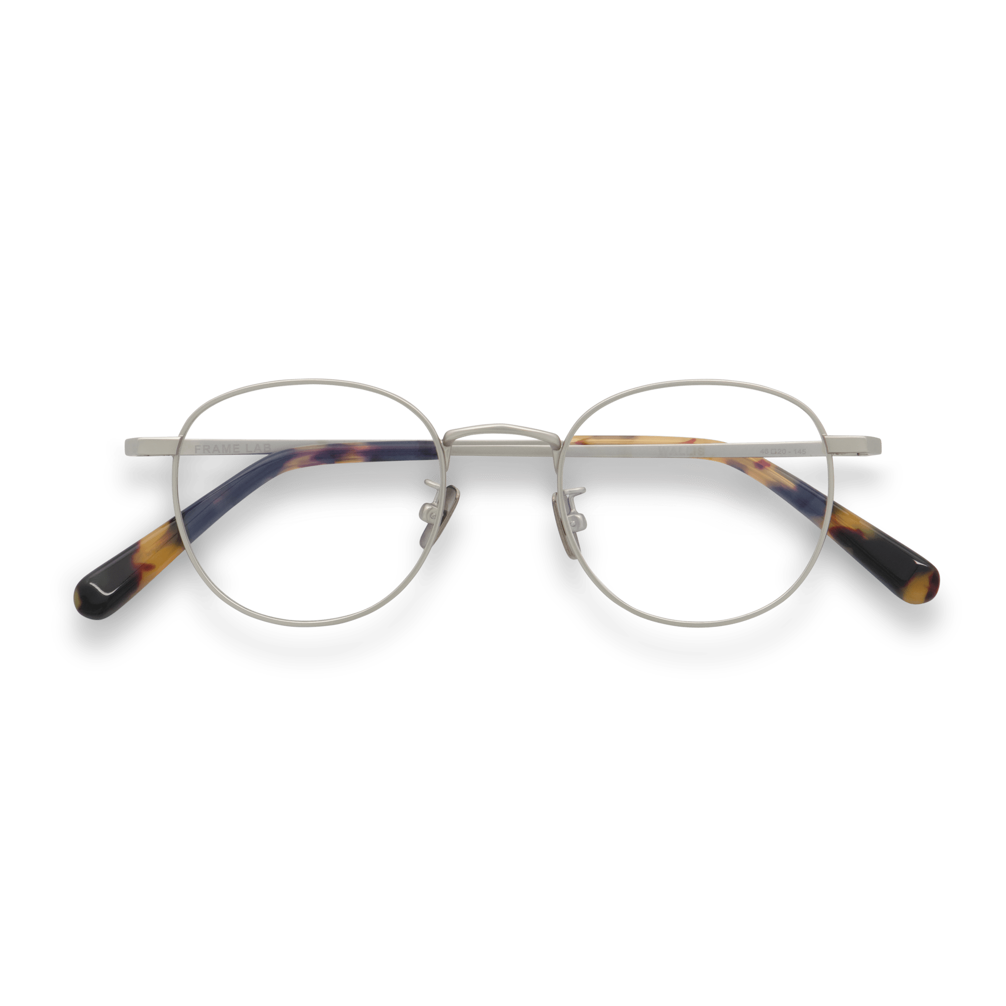Wallis Optical / Brushed Silver Metal & Clear Lens - Shade Files