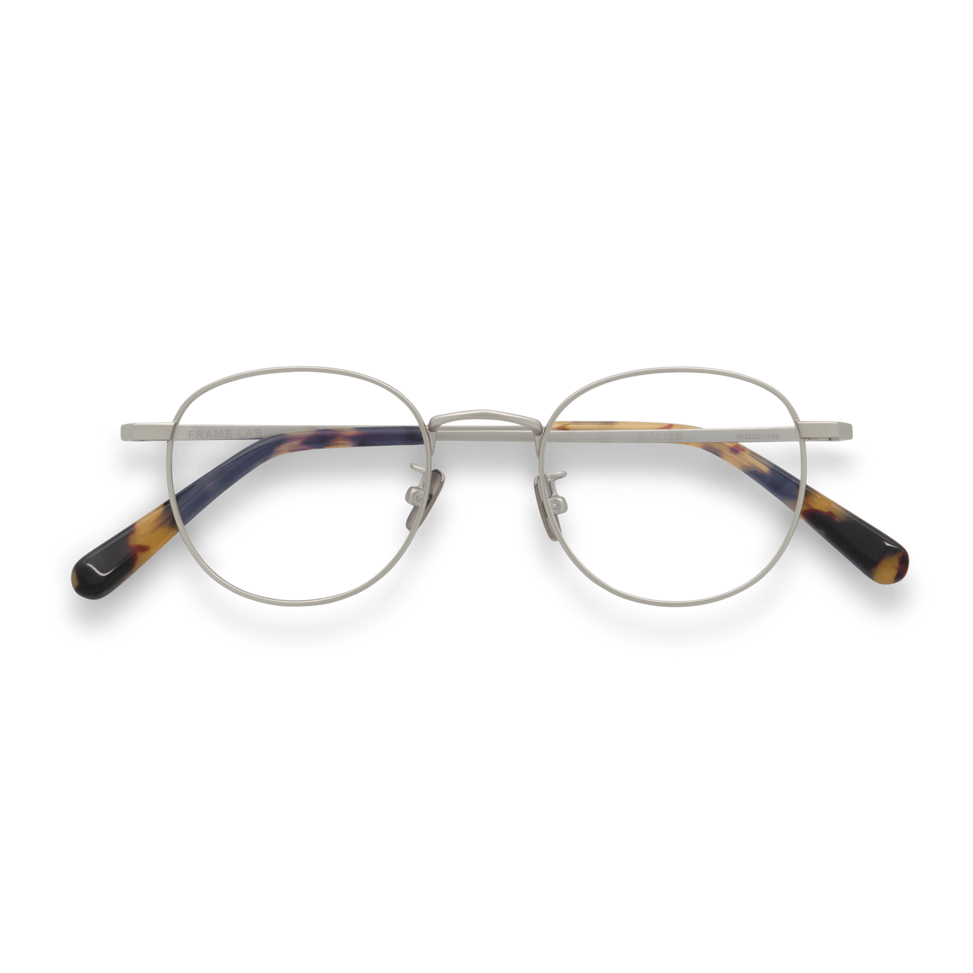Wallis Optical / Brushed Silver Metal & Clear Lens - Shade Files