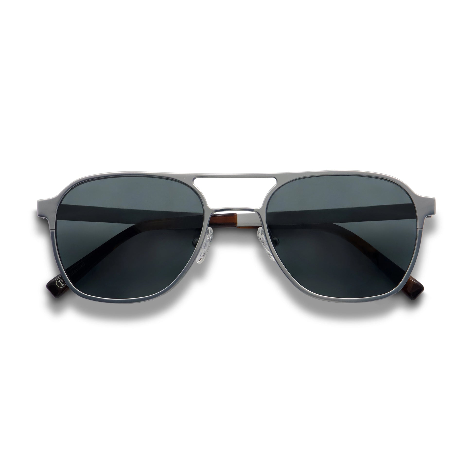 Walter / Brushed Silver Titanium & Polarised Grey Lens - Shade Files