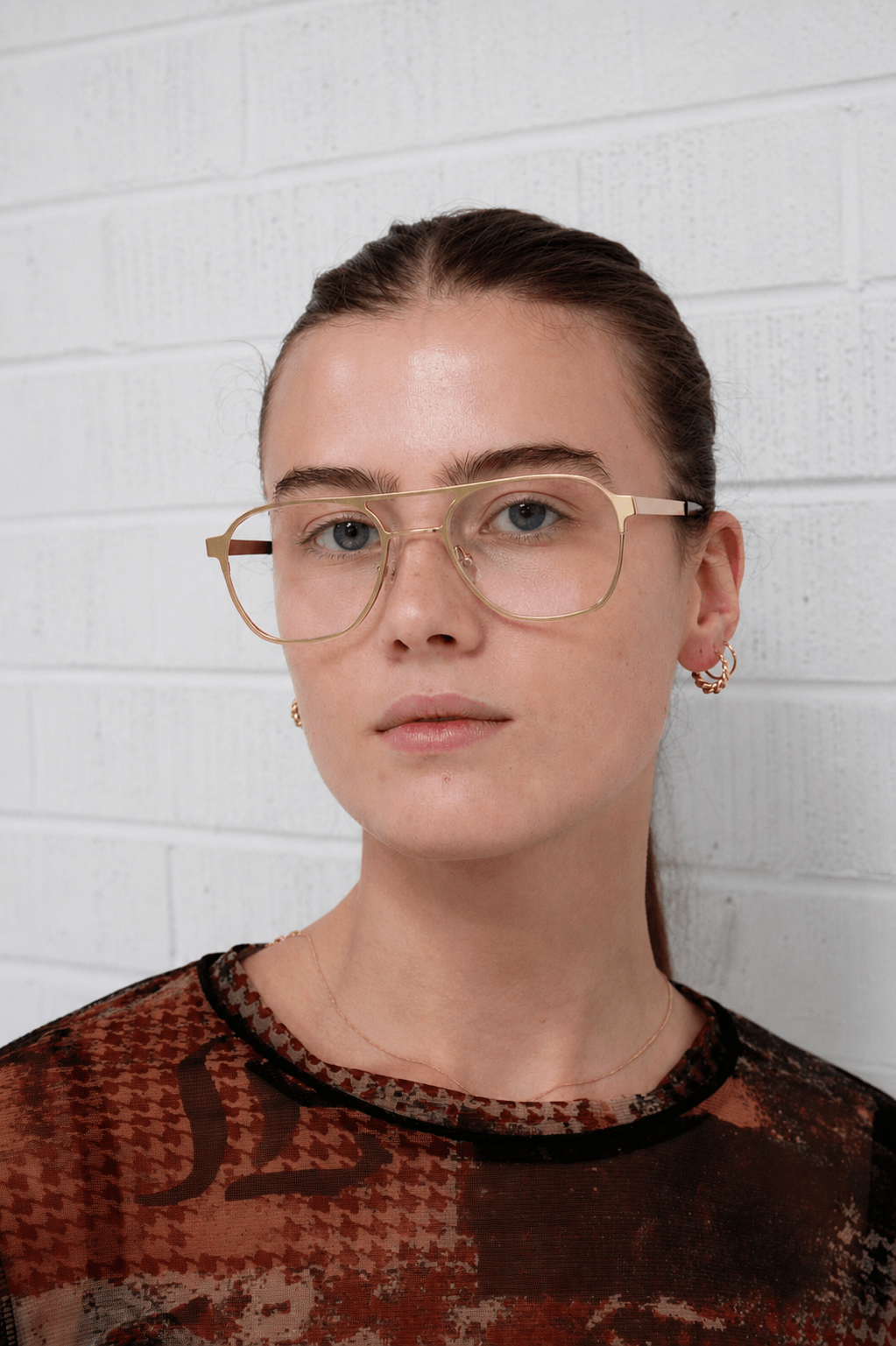 Walter Optical / Brushed Gold Titanium & Clear Lens - Shade Files