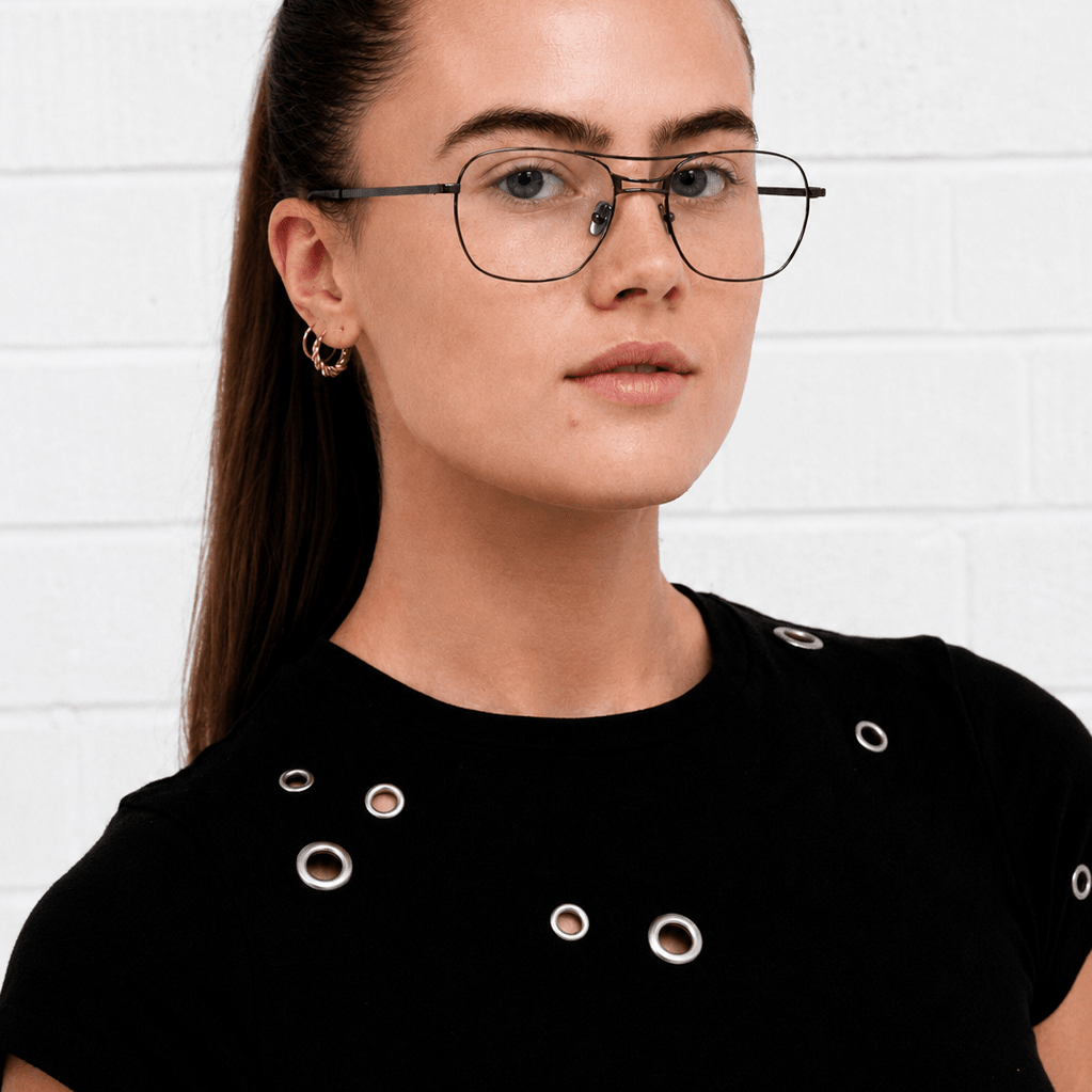 Warwick Optical / Gunmetal & Clear Lens - Shade Files