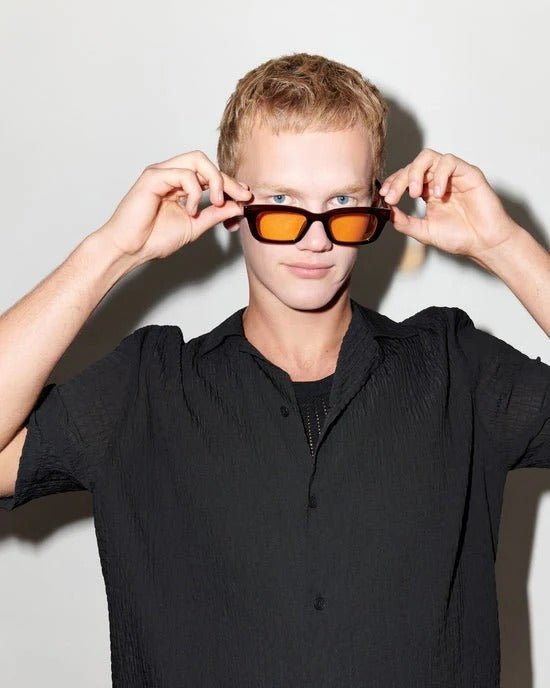 Szade | West End | Deep Mocha & Cherry Cola Lens Sunglasses