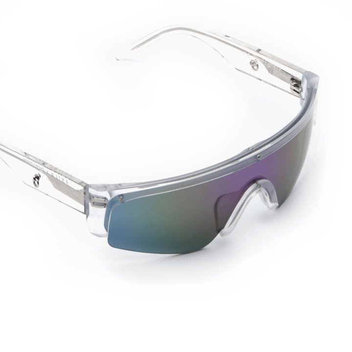 X Charli Cohen / Halo / Clear Acetate & Purple - Green Mirror Lens - Shade Files