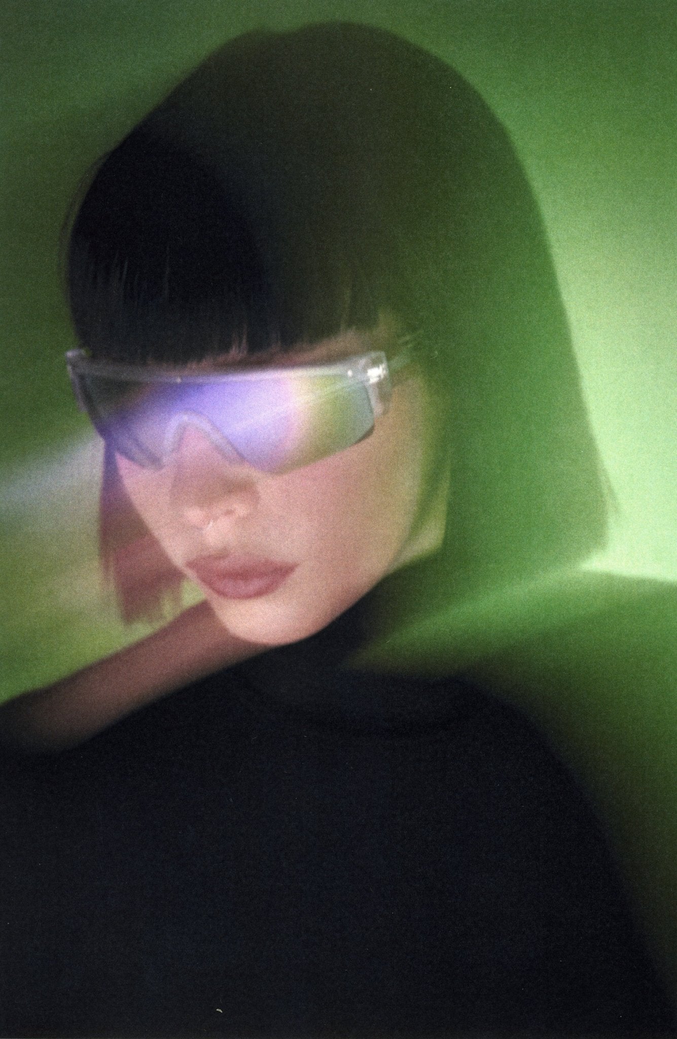 X Charli Cohen / Halo / Clear Acetate & Purple - Green Mirror Lens - Shade Files
