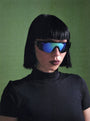 X Charli Cohen / Halo / Green Tortoise Acetate & Blue - Green Mirror Lens - Shade Files
